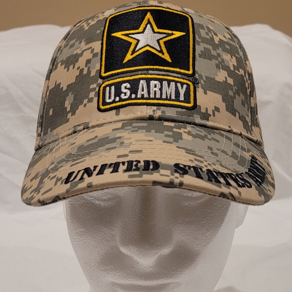 Adjustable digital camouflage US Army hat by Eagle Emblems